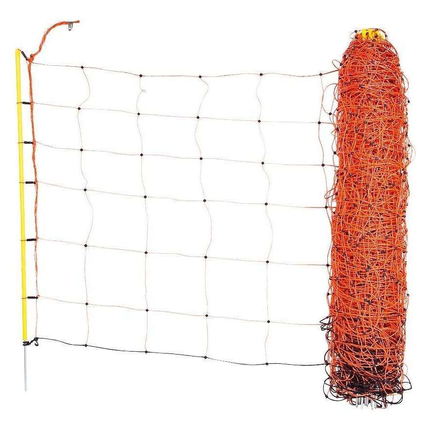 Kerbl Schafnetz, 50m, orange, Höhe: 90 cm - Einzelspitze (42962641)