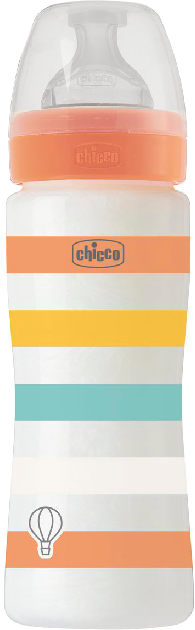 Chicco Well-Being Biberão Fluxo Rápido 4m+ 330ml Laranja