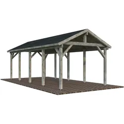 Palmako Carport Robert 23,1 m2 - grau tauchgrundiert