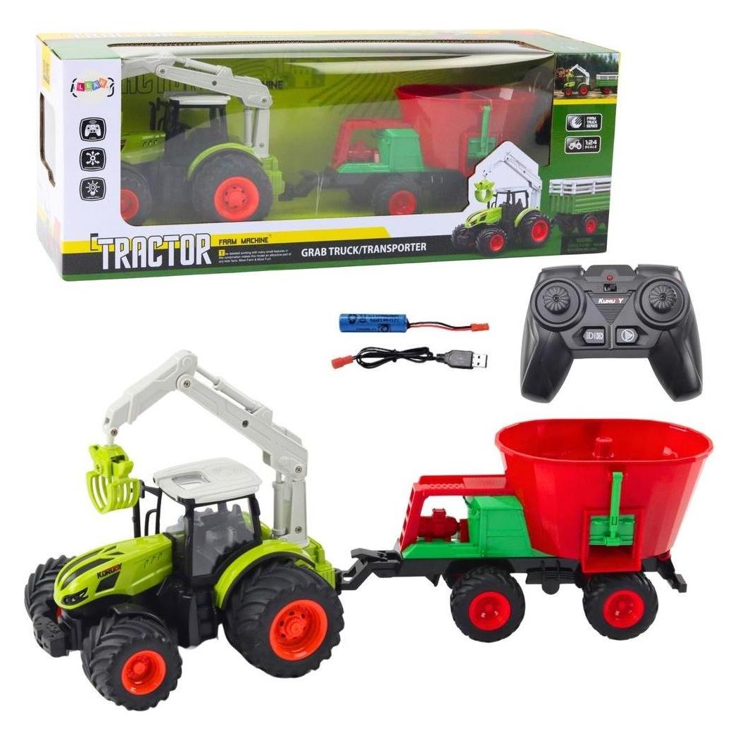Lean Toys Ferngesteuerter RC-Traktor mit Sämaschine (58223343)