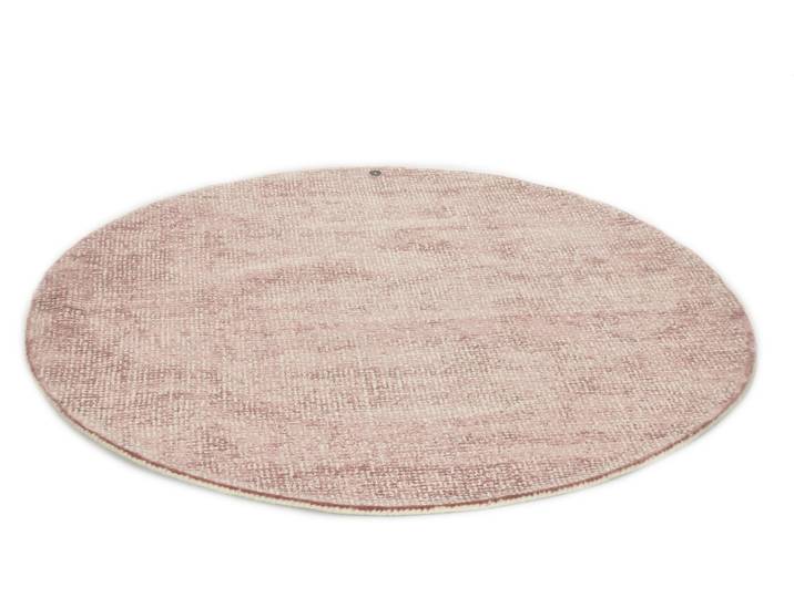 Teppich TOM TAILOR HOME Groove Gr. 9, rosa (rosé), H:15mm Ø:140cm, Viskose, Wolle, Teppiche, Teppich, modernes Design, edles Farbspiel, auch in rund, Wohnzimmer