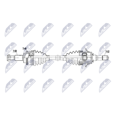 NTY Antriebswelle NPW-MZ-126 Hinterachse rechts für MAZDA