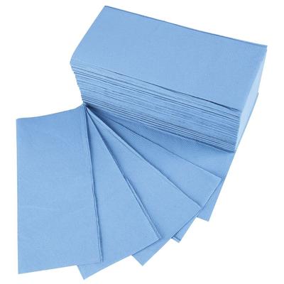 HYGOCLEAN Papierhandtuch Recyclingpapier 2-lagig gelegt, V/ZZ-Falz Blau 25x23 cm 3200 Blatt Papierhandtücher Falthandtücher Falthandtuch