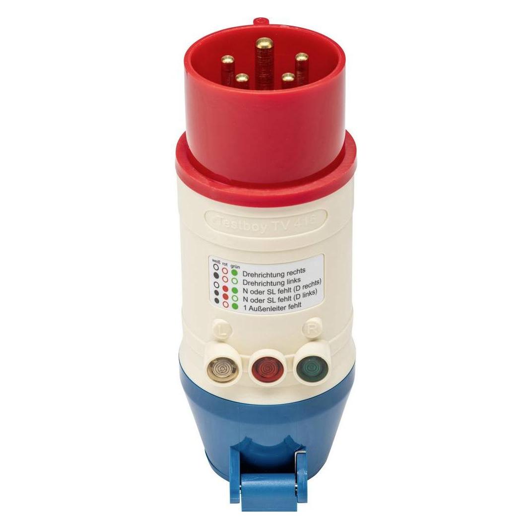Testboy TV 416 Steckdosentester (CAT III 300V, Prüfstecker) (Testboy TV 416)