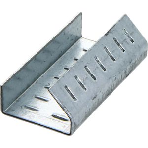 BB-Verpackungen Verschlusshülsen 49014, 1000 Stück, für 13mm PP-Umreifungsband, genoppt