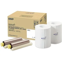DNP Carta Fotografica Forata in Rotoli (15x20 cm, 7,5x20 cm, 200 Stk.), Fotopapier, Mehrfarbig