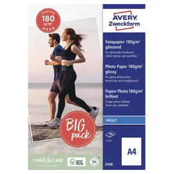 AVERY Zweckform Fotopapier Inkjet DIN A4 glänzend 180 g/m2