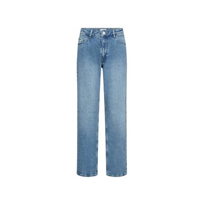 5-Pocket-Hose LEVETE ROOM "Levete Room Jeans LR-KOSA 19", Damen, Gr. 31, Normalgrößen, 2085, mid blau denim, Obermaterial: 99% Baumwolle, 1% Elasthan, Hosen 5-Pocket-Hose