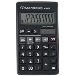 Soennecken Taschenrechner CS150 8660 schwarz
