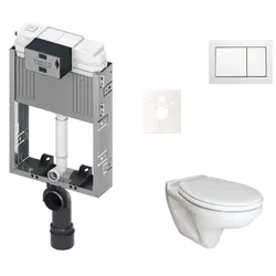 TECE Wand-WC Set für Einmauerung + Ceramia S-Line Pro WC KMPLVIDIMAT