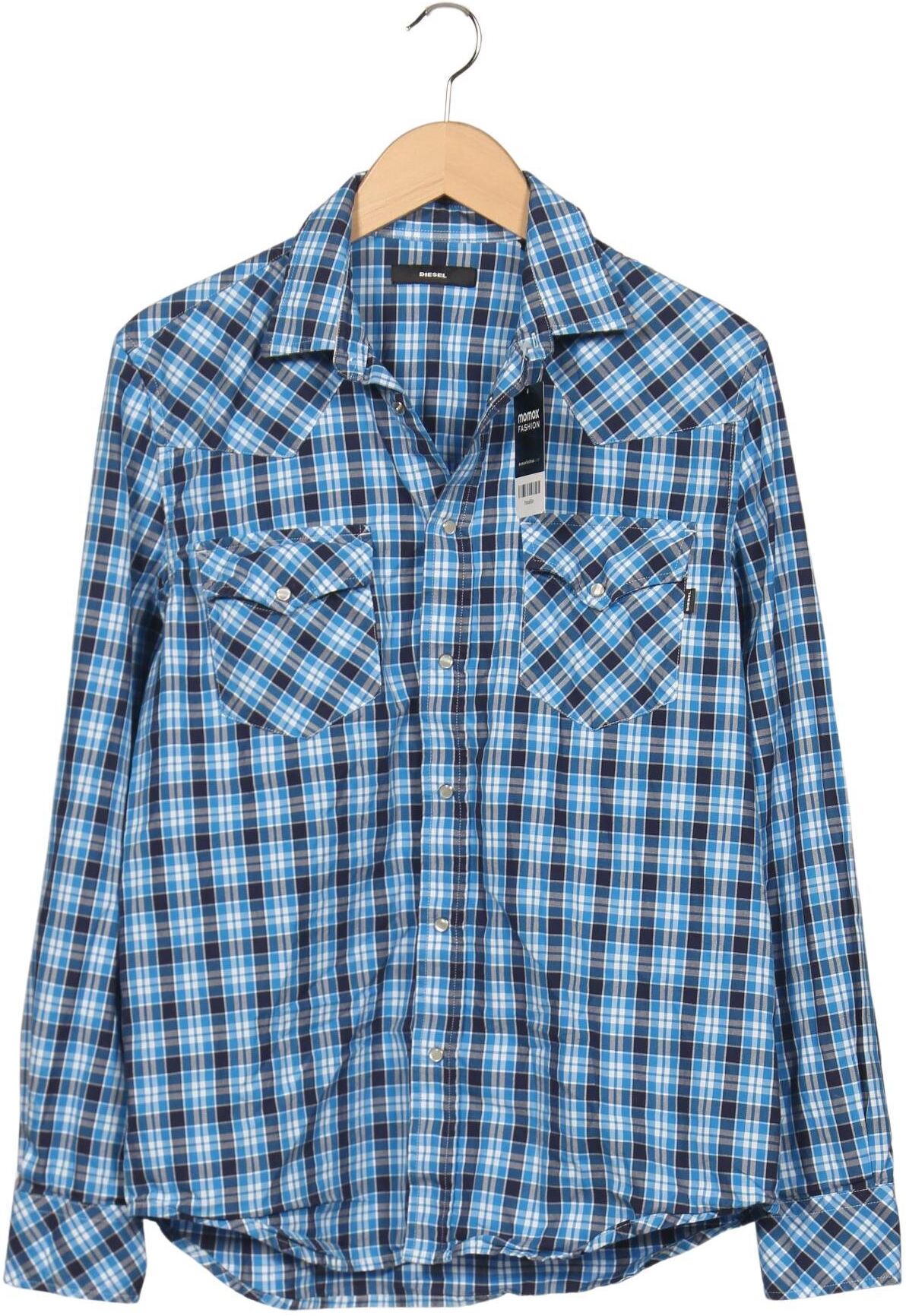 Diesel Herren Hemd, Hellblau, Gr. L, Baumwolle - Second Hand