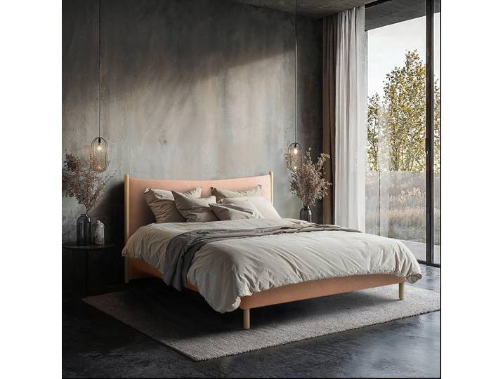 Livetastic Polsterbett, Rost, 180x200 cm, Bettkasten, Lattenrost, gepolstertes Kopfteil, Stoffauswahl, in verschiedenen Größen erhältlich, sichtbare Massivholzteile,verstellbar, alternative erhältlich, Schlafzimmer, Betten, Polsterbetten