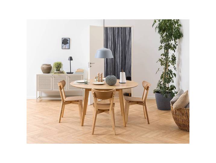 Esstisch Rigby I Ø 140cm Braun/Eiche