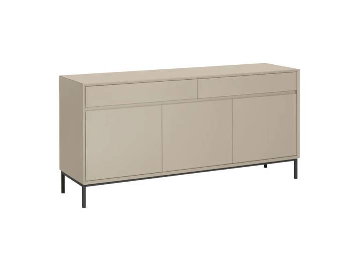 Sideboard Frame, Johann Jakob, kalkbeige, Holzwerkstoff
