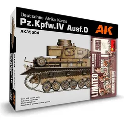 AK Interactive AK Models - 1/35 DEUTSCHES AFRIKA KORPS PZ.KPFW.IV AUSF.D 5 FIG. GERMAN