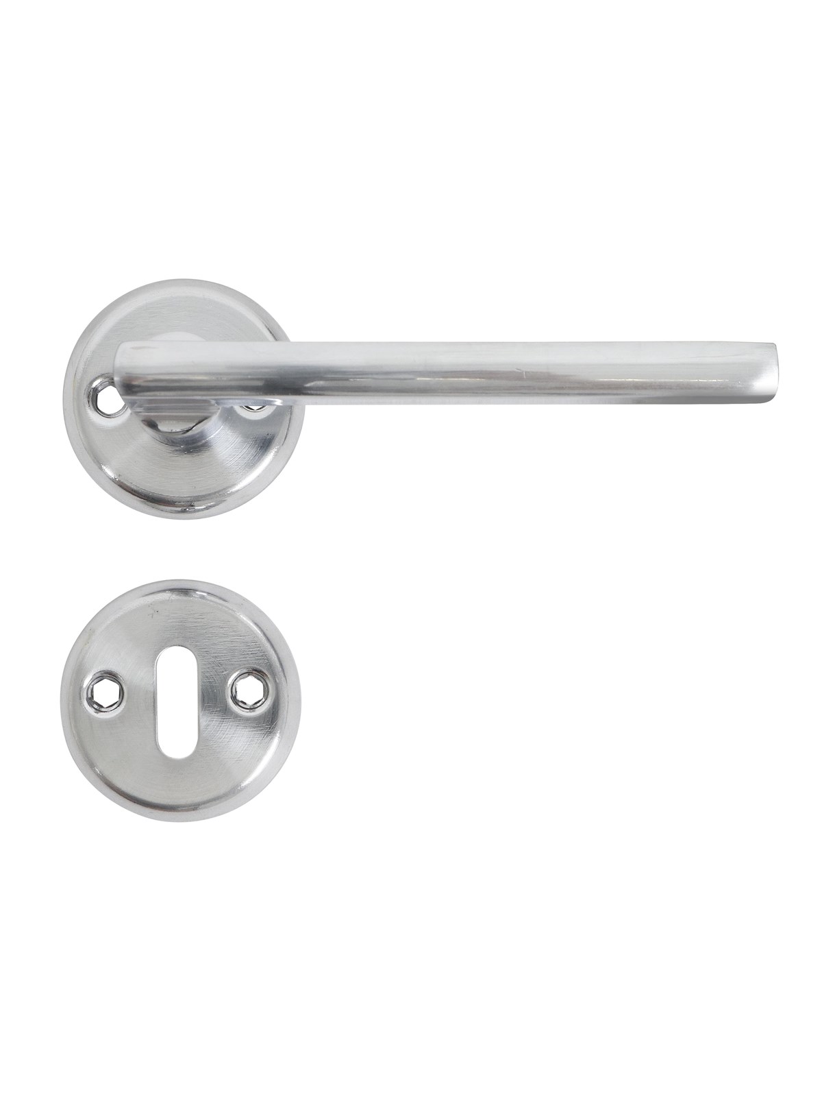 Home>it Matt brushed steel door handle