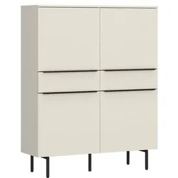 Tom Tailor Highboard Color Puzzle 28 Dekor Grau Taupe