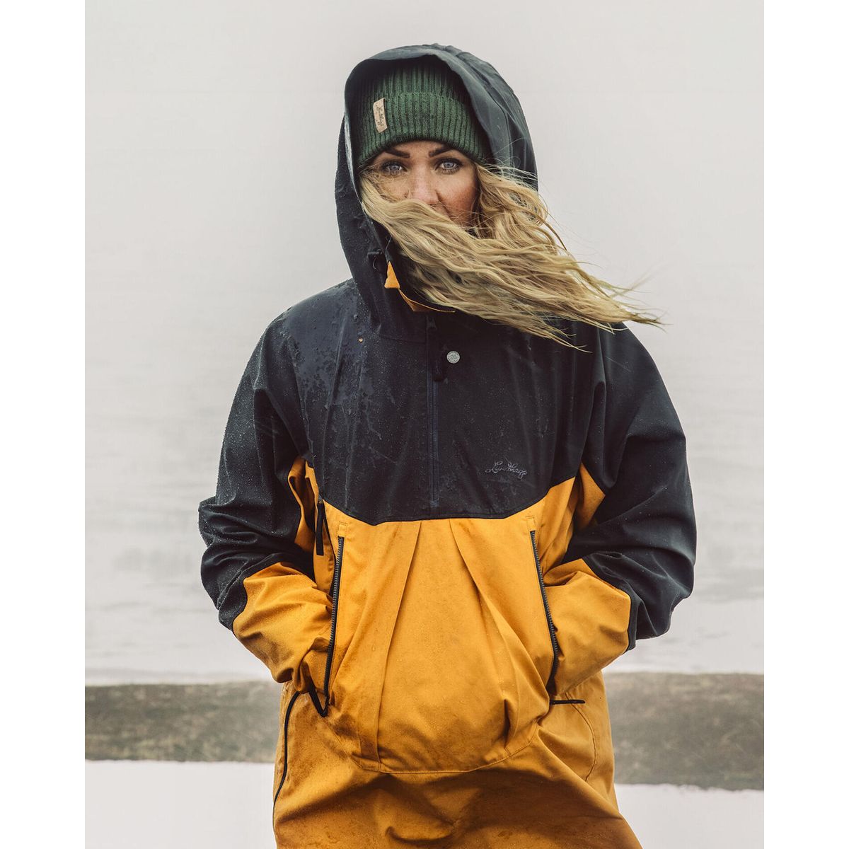 Lundhags Abisku Hybrid Anorak gold/charcoal (209) S 1117108-209-S
