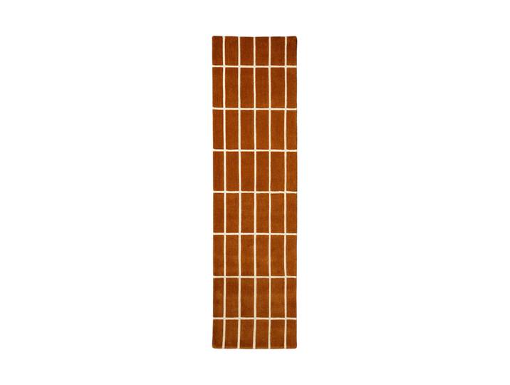 Handgetufteter Designer Läufer „Tiiliskivi Brown“ aus 100% Wolle, verschiedene Grössen MARIMEKKO
