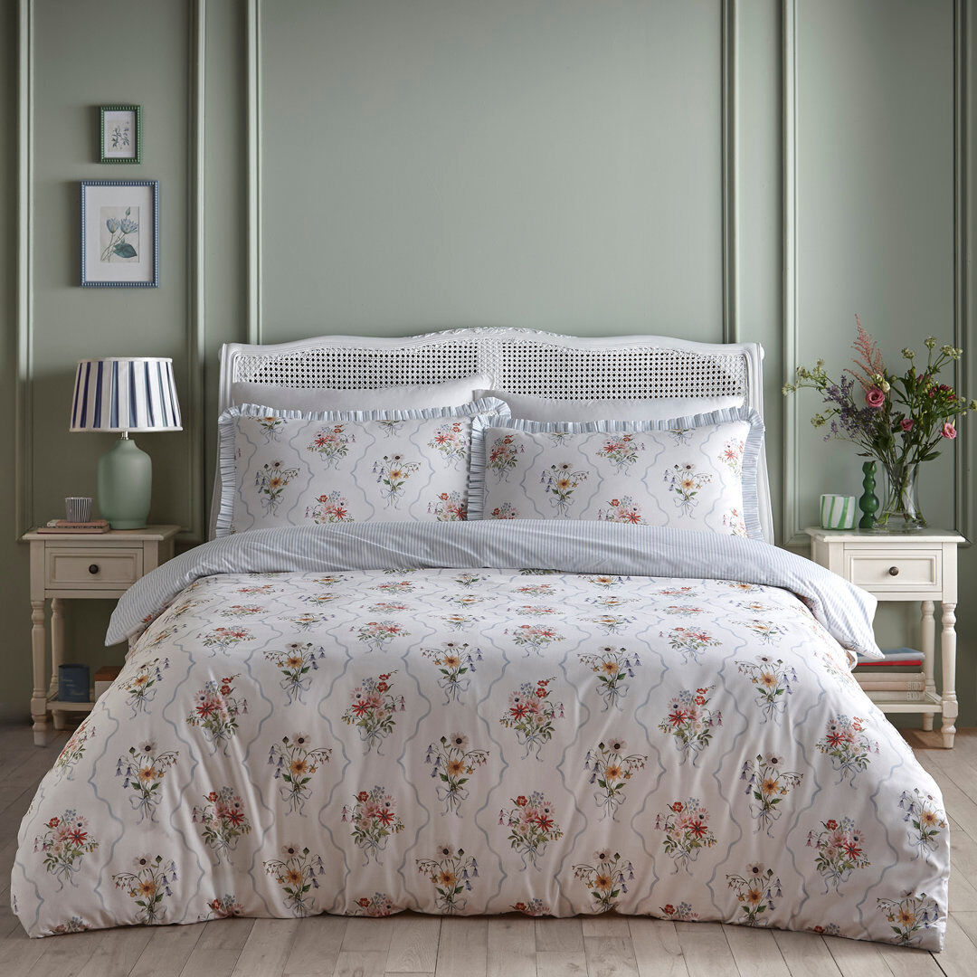 AppleTree Floral Bouquet Cotton Floral Duvet Cover Set Multi Kingsize