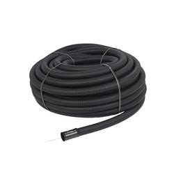 Fränkische Rohrwerke 19140110 Kabuflex-R-UV110 sw Wellrohr Schwarz 94 mm 50 m