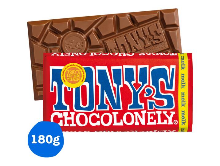 Tony's Chocolonely Melk Chocolade - 180 g