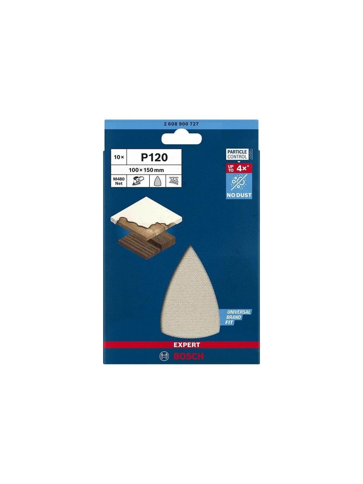 Bosch SLIBEBLAD DELTA 100X150MM NET K120 10STK