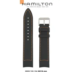 Hamilton - Khaki Sub Ii, Iii Band-set Kautschuk-schwarz-20/18 H691.745.104 - schwarz