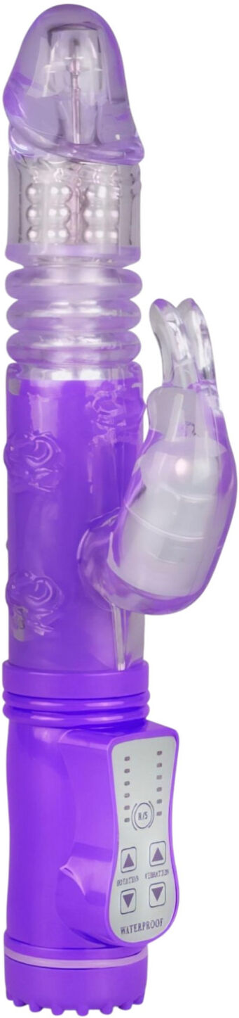 EasyToys Bunny - thrusting and rotating vibrator (purple)