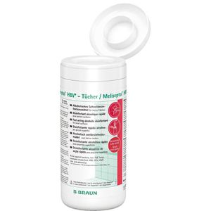 B.Braun Desinfektionstücher Meliseptol HBV Tücher, für Flächen, alkoholisch, 100 Tücher