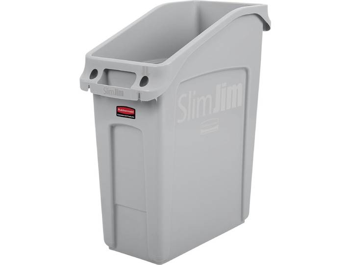 Rubbermaid Slim Jim Afvalbak Grijs 49L - Rubbermaid FC924 - Horeca & Professioneel