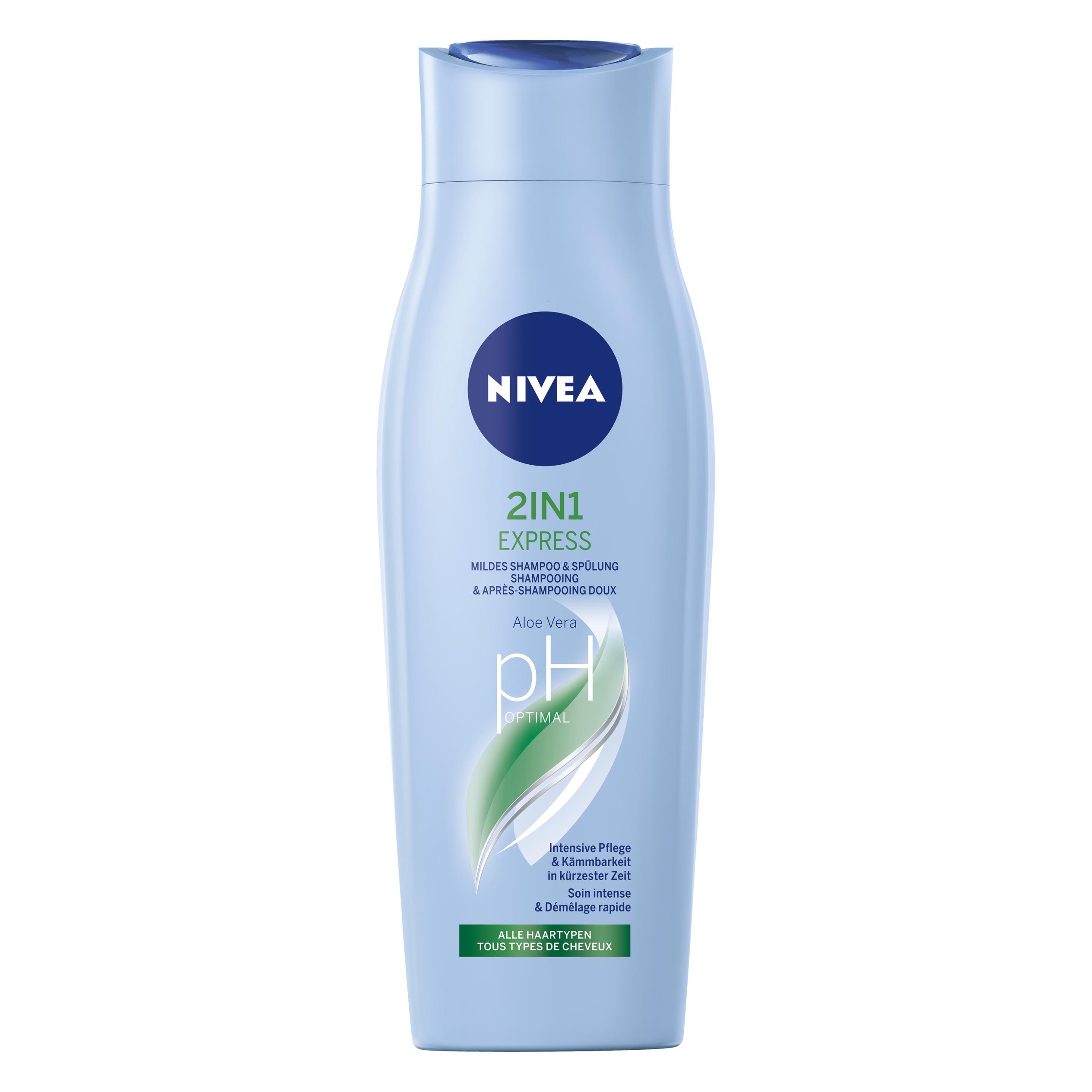 Nivea 2in1 Express Shampoo & Spülung (Flüssiges Shampoo, 250 ml) (81435-06100-54)
