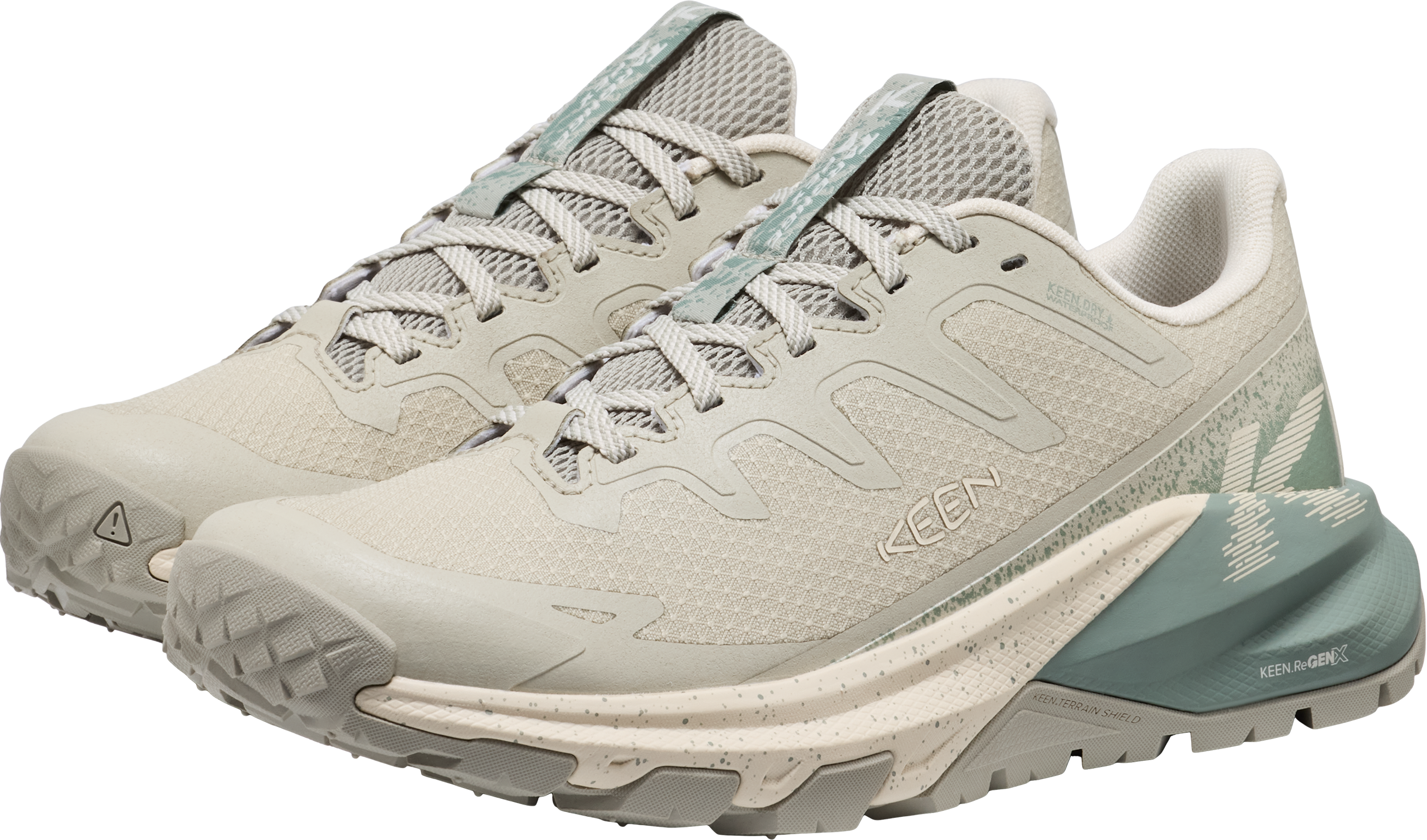 Outdoorschuh KEEN "TARGHEE APEX WP", Damen, Gr. 40,5, beige (abbey stone, birch), Textil, Schuhe Outdoorschuh, wasserdicht und atmungsatkiv abbey stone, birch 40,5