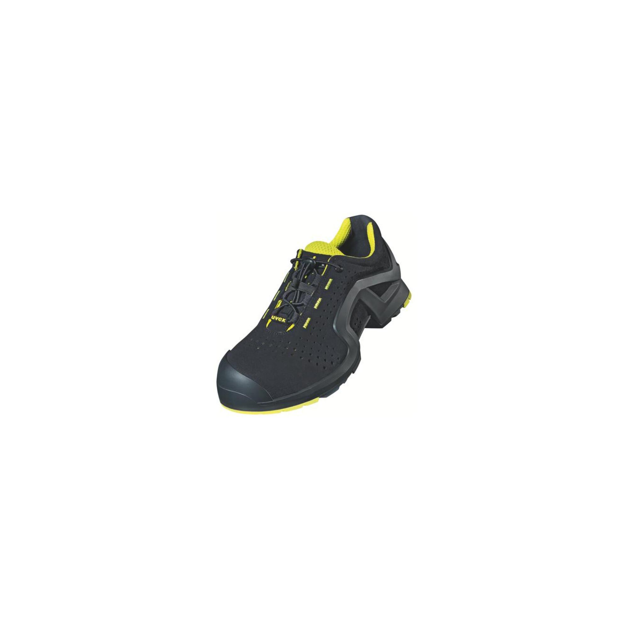uvex Halbschuhe 1 support S1P schwarz gelb Weite 10 Gr. 39 (8514139)