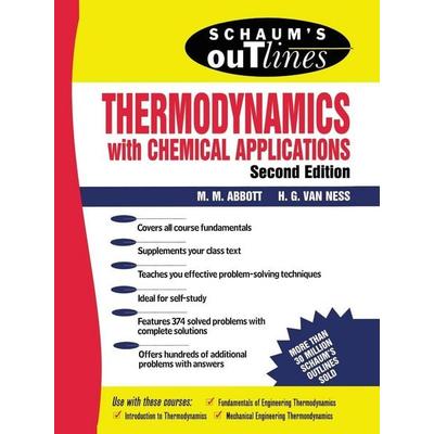 Schaum's Outline of Thermodynamics With Chemical Applications, Taschenbuch von Michael Abbott,Hendrick C. Van Ness, McGraw Hill Trade,
