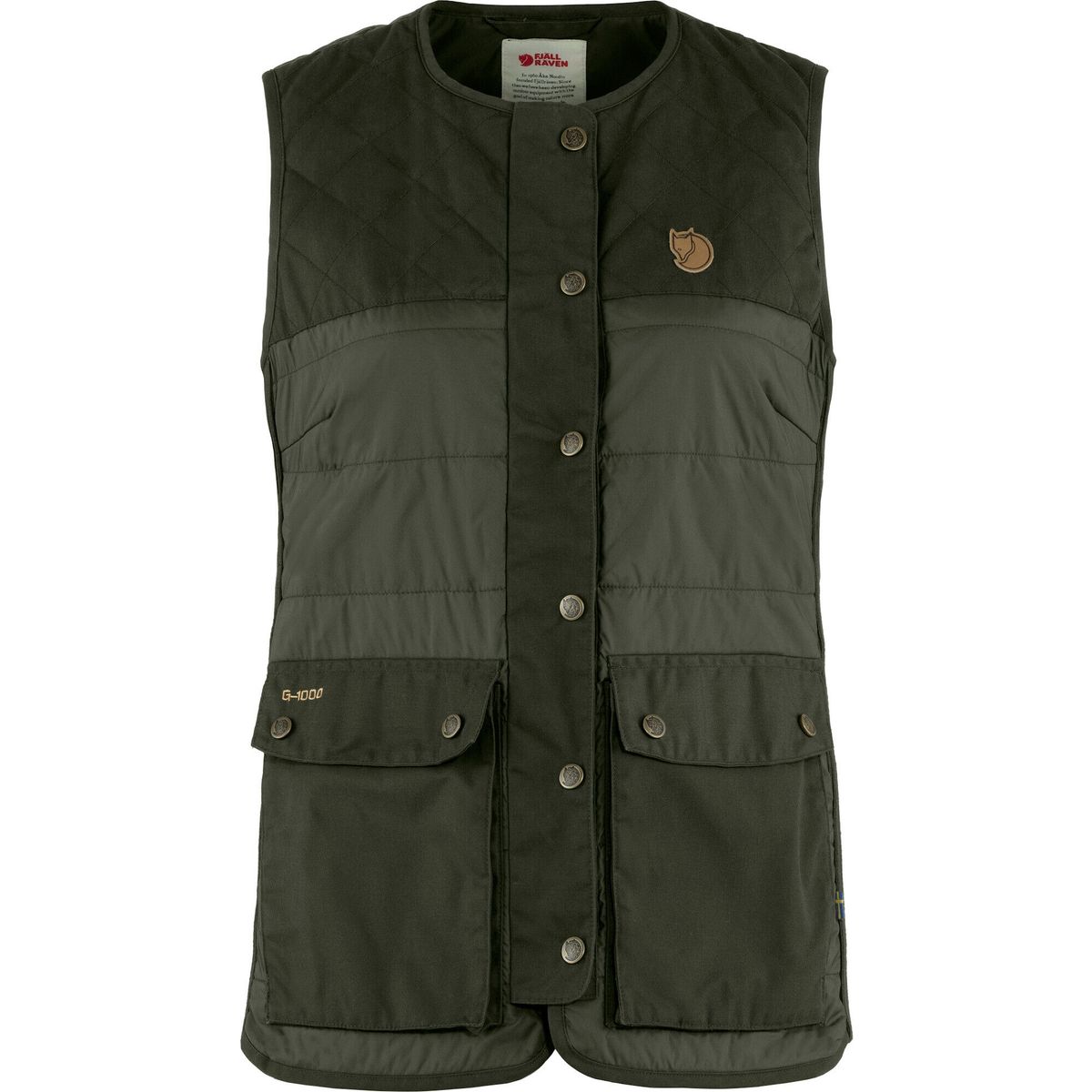 Fjällräven Forest Wool Padded Vest W deep forest (662) L F86373-662-L