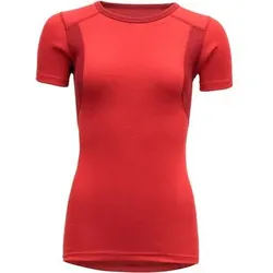 DEVOLD Damen Unterhemd HIKING WOMAN T-SHIRT, Größe XL in Rot Rot