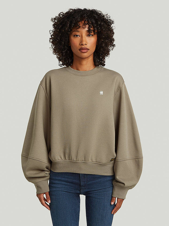 G-Star Sweatshirt in Taupe - XS