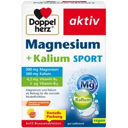 Doppelherz aktiv Magnesium + Kalium SPORT 6X15 St Brausetabletten