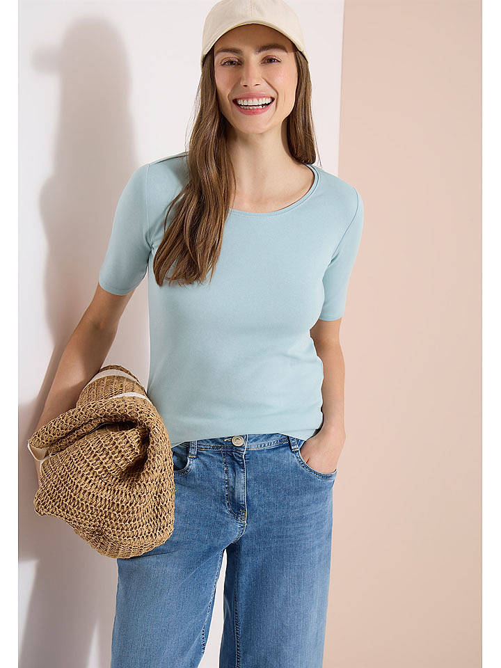 Cecil Shirt in Hellblau - XL