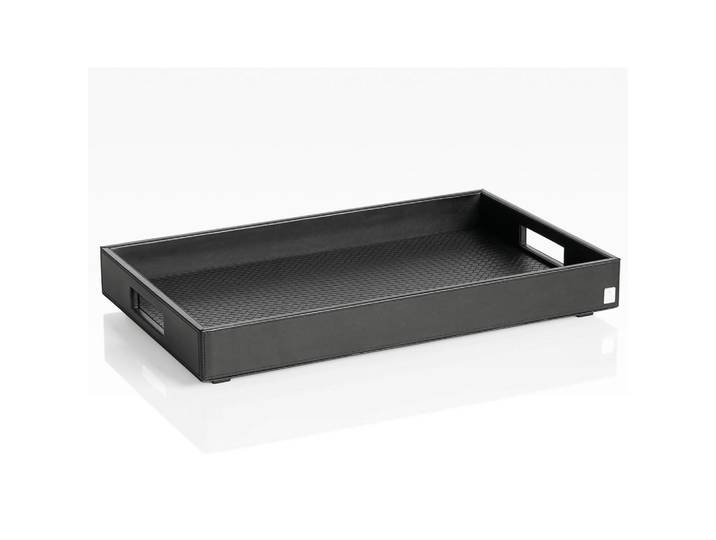 Joop! Tablett Homeline, Schwarz, Kunststoff, rechteckig, 52x6x32 cm, Tischkultur & Servieren, Tabletts