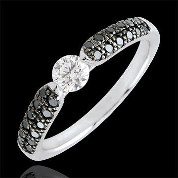 Edenly SolitÃ¤rring Triomphale - schwarze Diamanten - 0.25 Carat