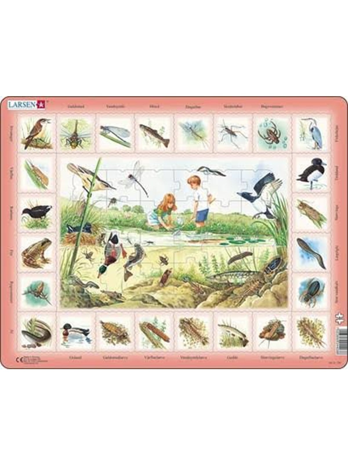 Larsen Puzzles Puzzle Nature Puzzle: Pond - 48-teilig, Maxi ( 2D Puzzles