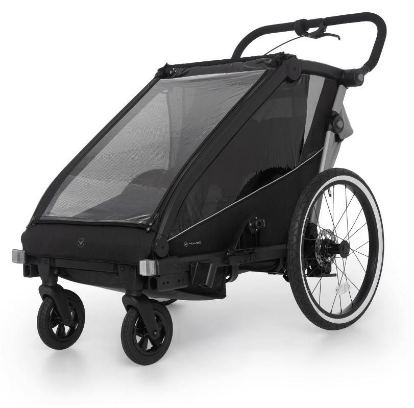 Muuvo Trail Fahrradanhänger Kinderwagen Anhänger Jogger 3in1 Grey