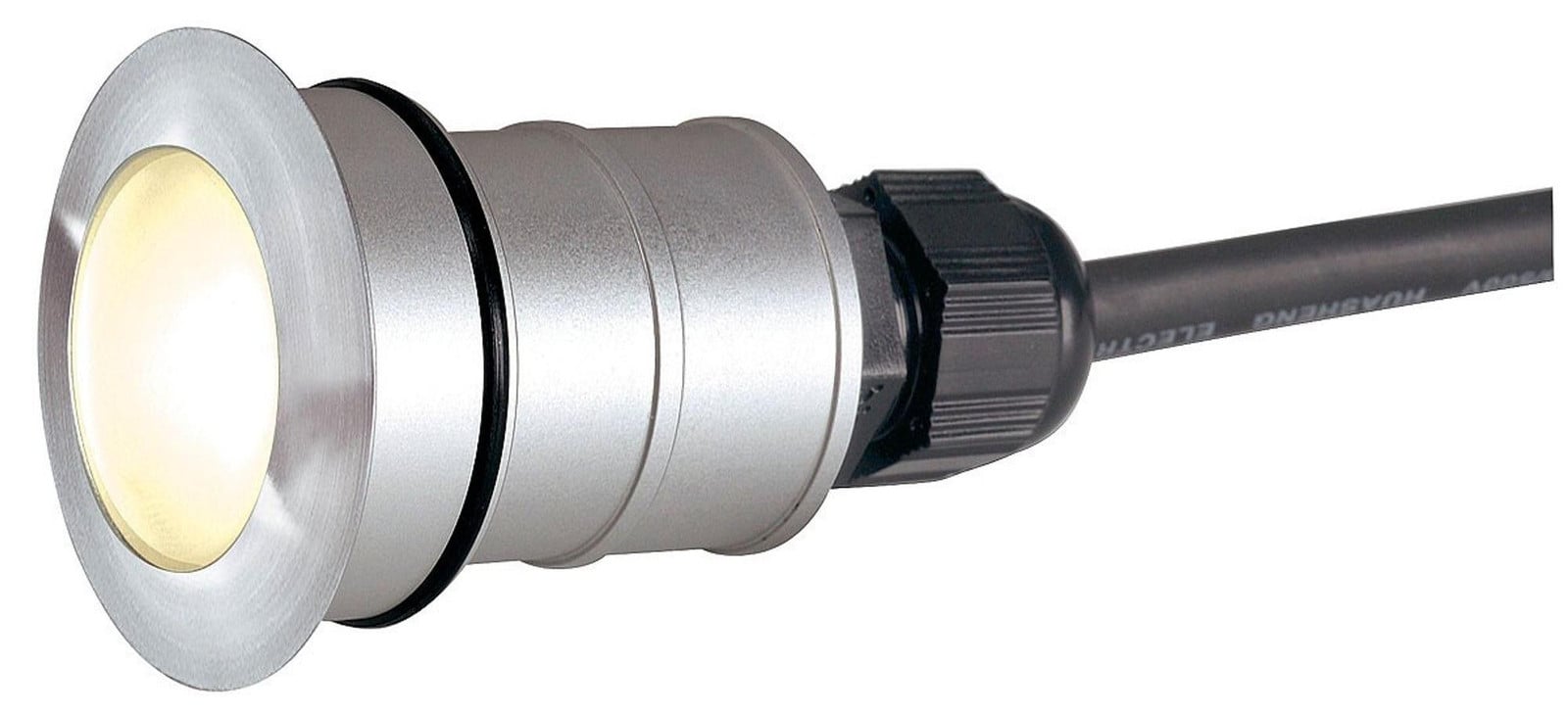 SLV Vlonderspot Power Trail-Lite LED inbouwspot voor tuin, 1W, 3000K warm wit, metaalgrijs