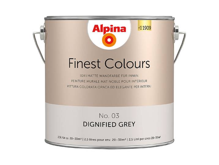 Alpina Wandfarbe Finest Colours Dignified Grey 2.5 l Matt