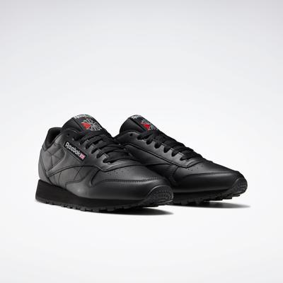 Sneaker REEBOK CLASSIC "CLASSIC LEATHER", Damen, Gr. 40, schwarz, Leder, Schuhe Sneaker, zeitloser Heritage-Running-Style mit modernisiertem Komfort & Traktion, Topseller