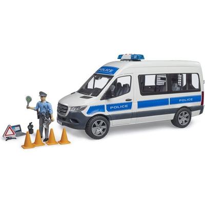 bruder 02683 MB Sprinter Polizei Einsatzfahrzeug mit Polizist und L+S