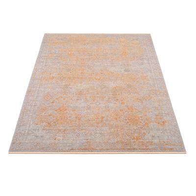 Teppich OCI DIE TEPPICHMARKE "FARBEN GRANDE", gold (gold, creme), B:200cm H:7mm L:240cm, Polyester, Teppiche, Teppich, Klassisches Muster, eingefasst, in 3-D-Optik, mit Fransen