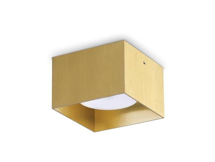 Ideal Lux SPIKE Quadratisches Aufbau-Downlight aus Messing